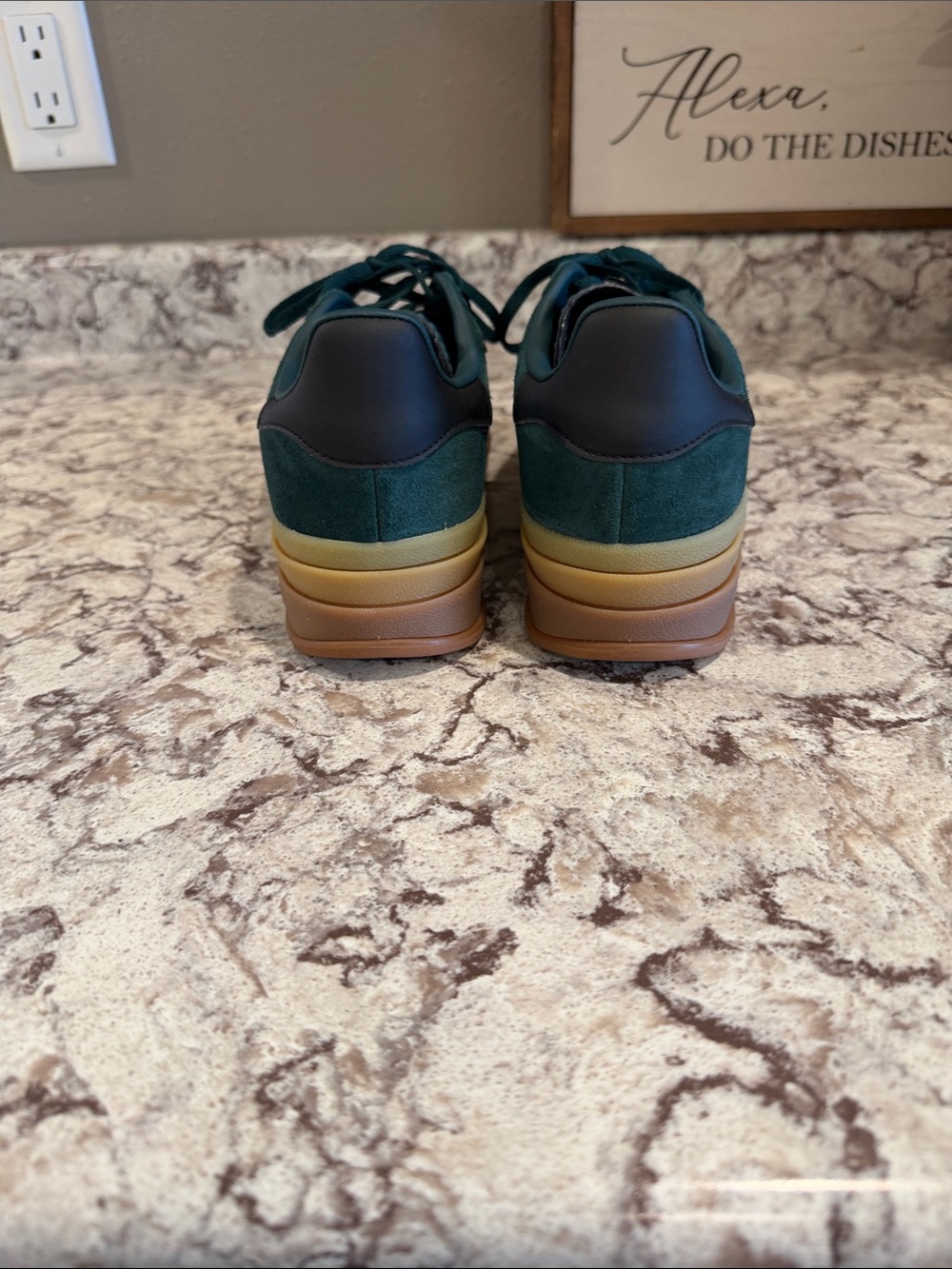 adidas womenTeal Suede Casual Sneakers - Picture 3 of 9